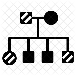 256x256 Genetics Pedigree Icon Of Glyph Style