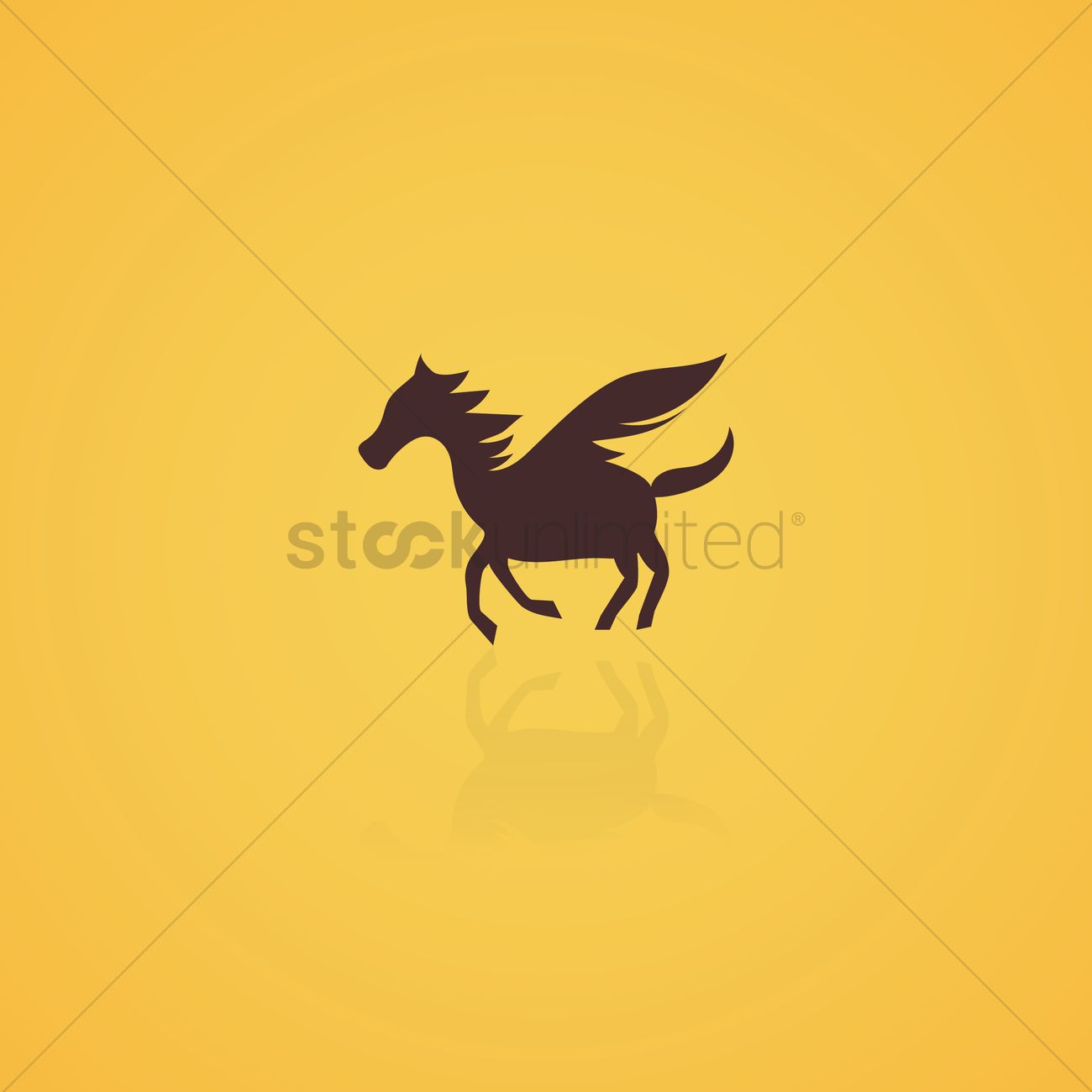 1300x1300 Pegasus Icon Vector Image