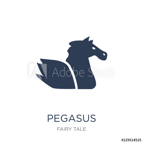 500x500 Pegasus Icon Trendy Flat Vector Pegasus Icon On White Background