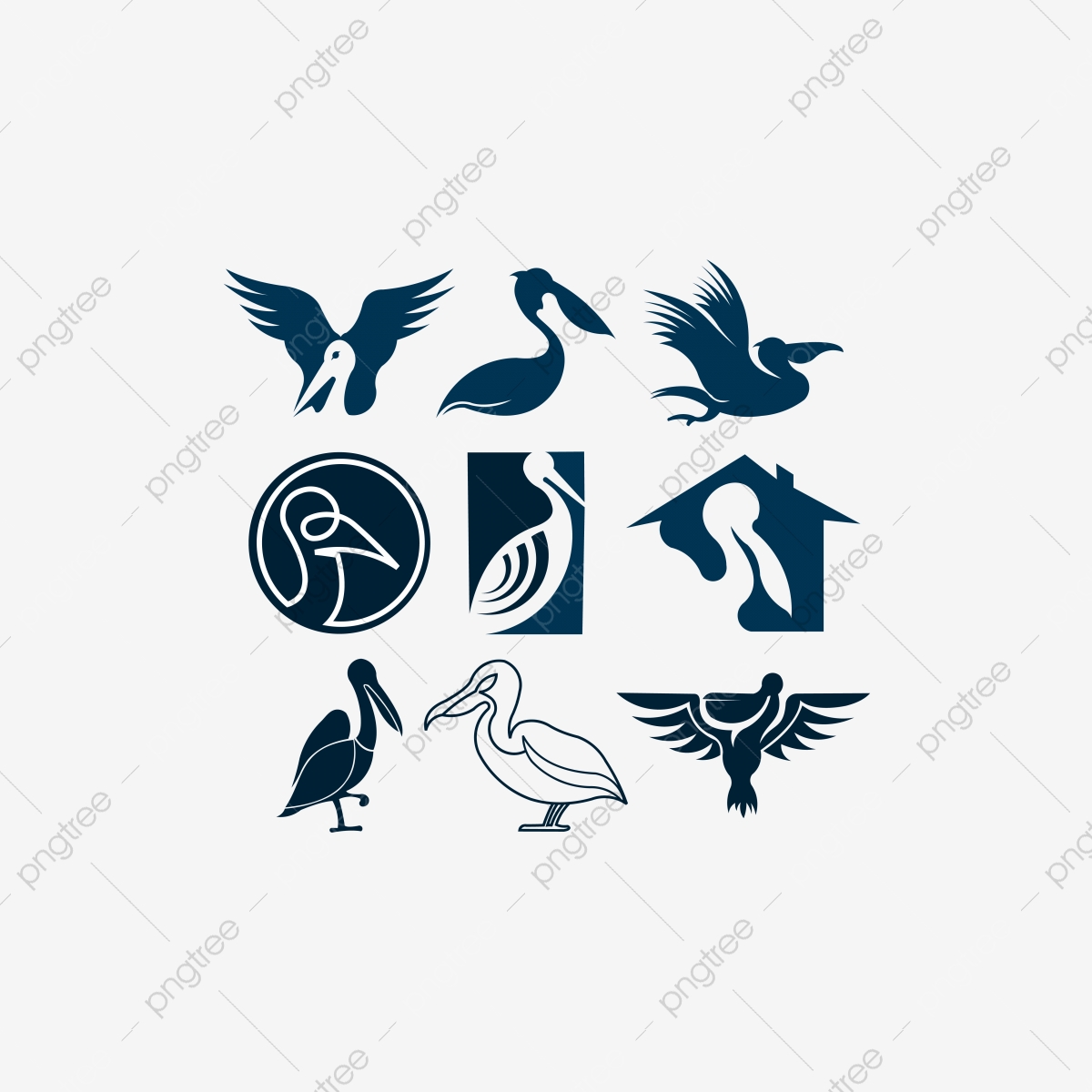 1200x1200 Pelican Icon Vector, Abstract, Animal, Beach Png And Vector