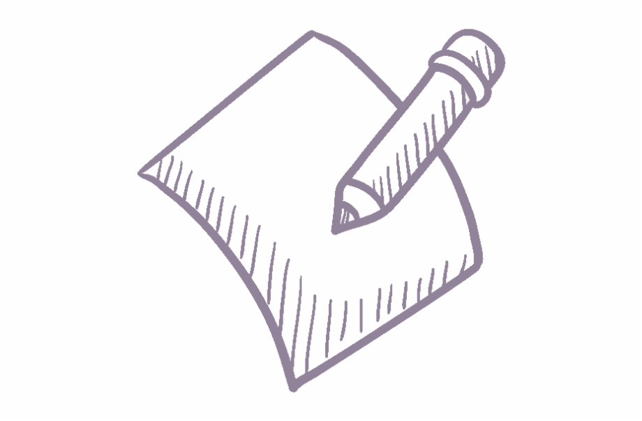 920x603 Pen And Paper Icon Purple
