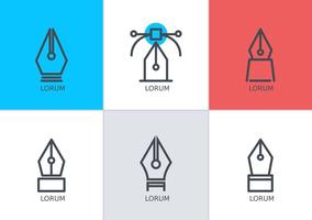 284x200 Pen Tool Icon Free Vector Art