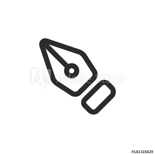 500x500 Pen Tool Icon Vector