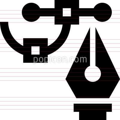 400x400 Computer Graphics Pen Tool Icon