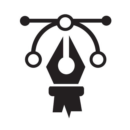 450x450 Pen Tool Icon Illustration Design Royalty Free Vector Graphics