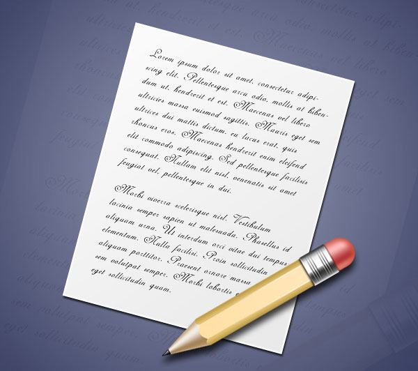 600x532 Make A Pencil And Paper Icon In Photoshop Tutorial Webfx