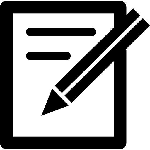 512x512 Pencil And Paper Icon