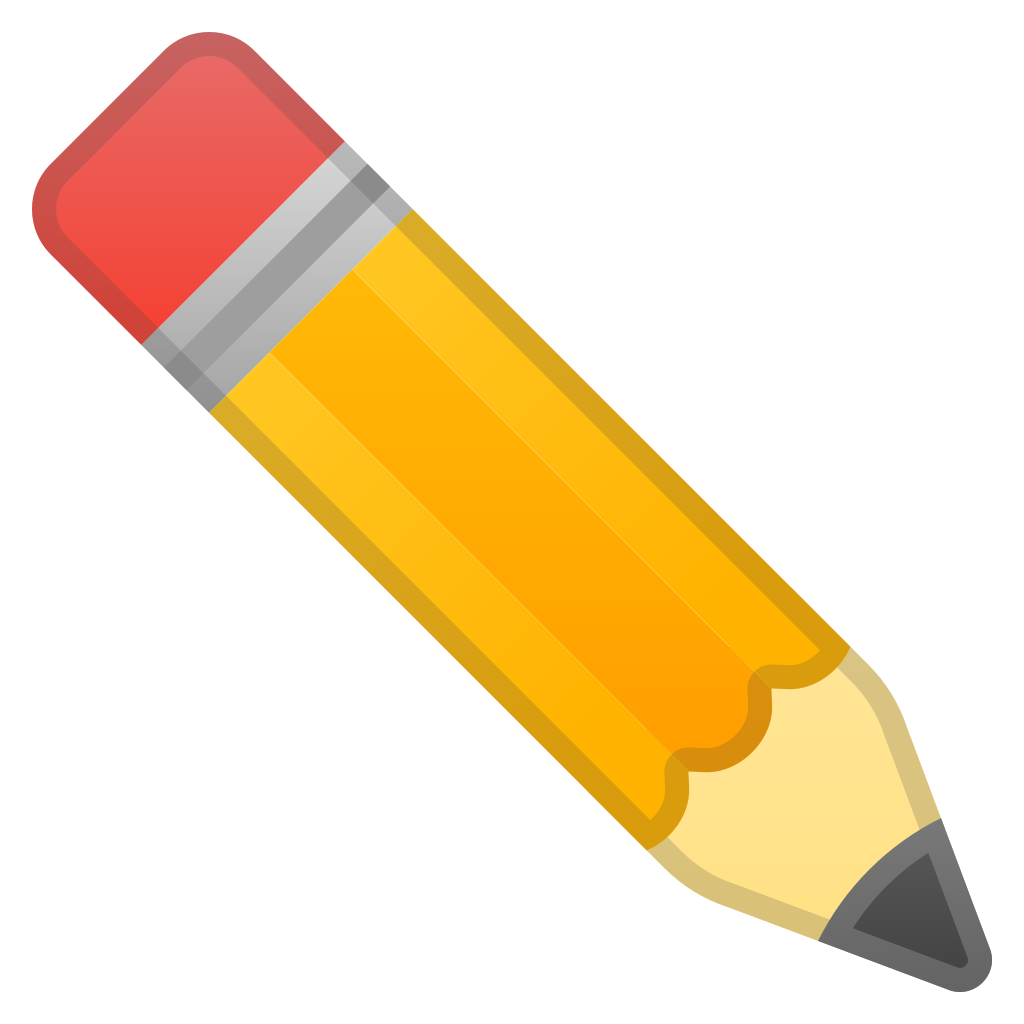 1024x1024 Pencil Icon Noto Emoji Objects Iconset Google