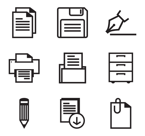 600x564 Pencil Icons