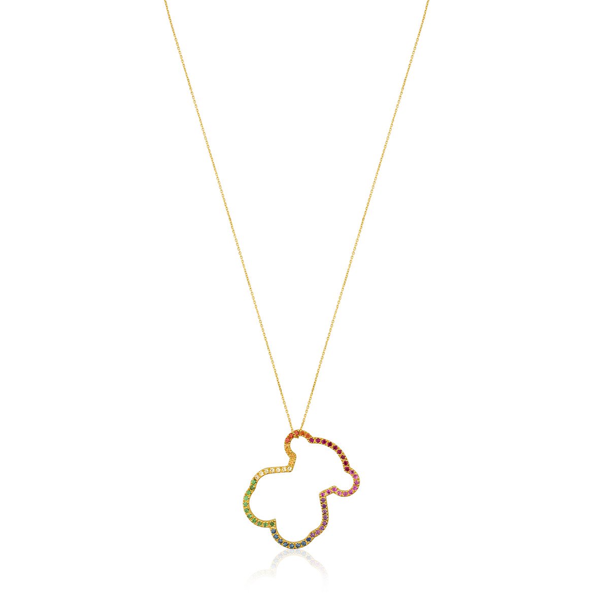 1200x1200 Gold Icon Necklace With Gemstones