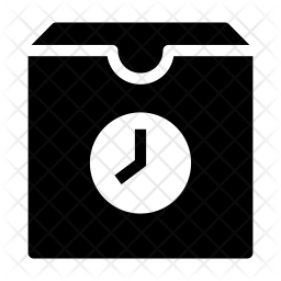 256x256 Data Pending Icon Of Glyph Style