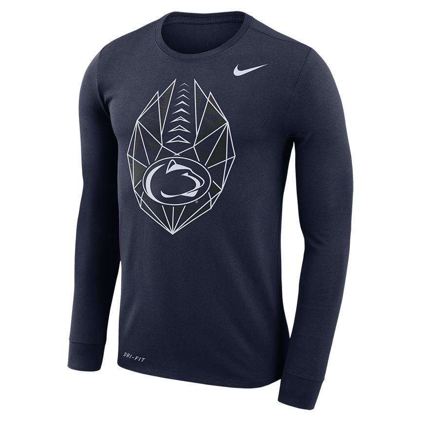 864x864 Penn State Nike Men's Football Icon Long Sleeve Mens Gt Tshirts