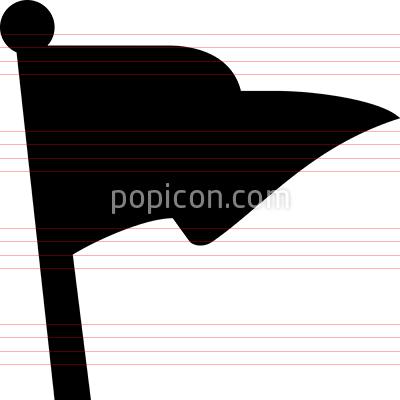 400x400 Pennant Flag Vector Icon