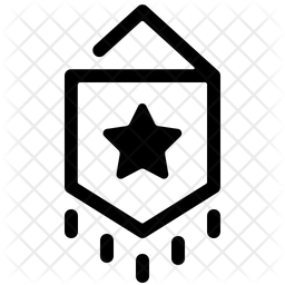 256x256 Pennant Icon Of Glyph Style