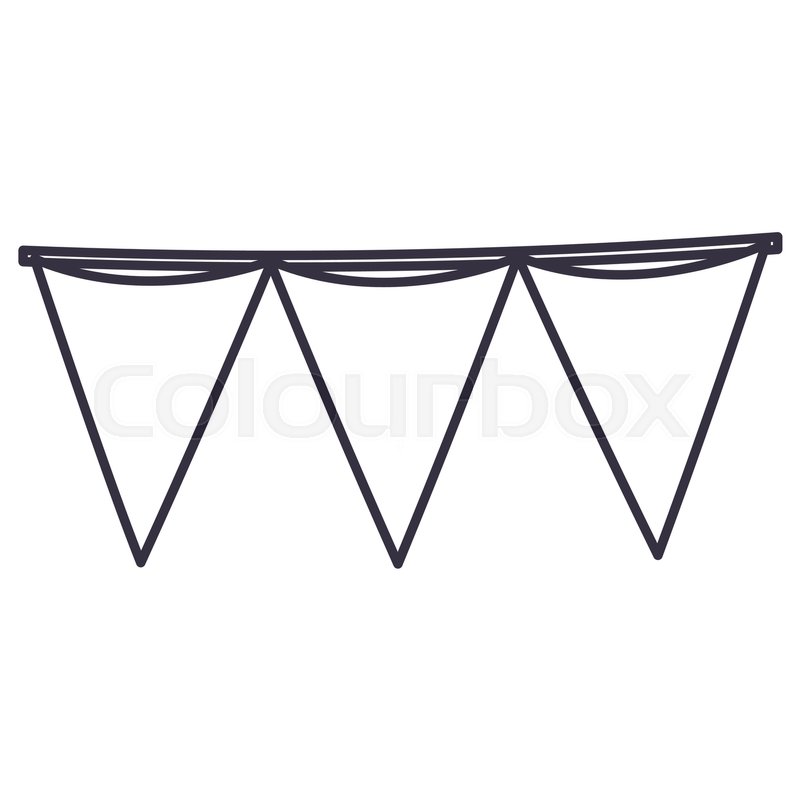 800x800 Pennant Icon Banner Flag And Event Stock Vector Colourbox