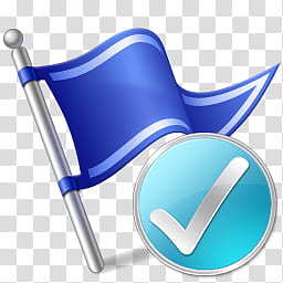 256x256 Windows Action Center Icons, Icon Blue Pennant Flag Illustration