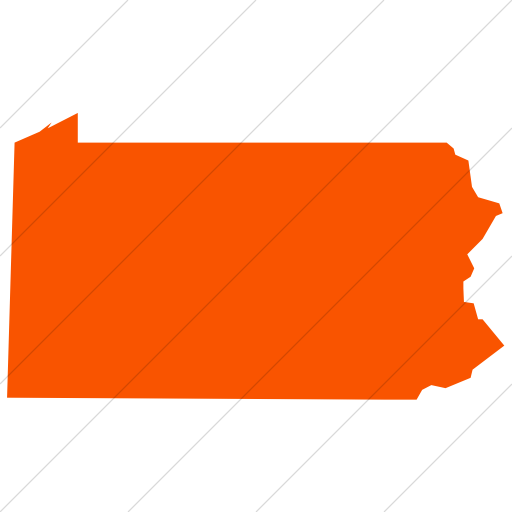 512x512 Iconsetc Simple Orange Us States Pennsylvania Icon