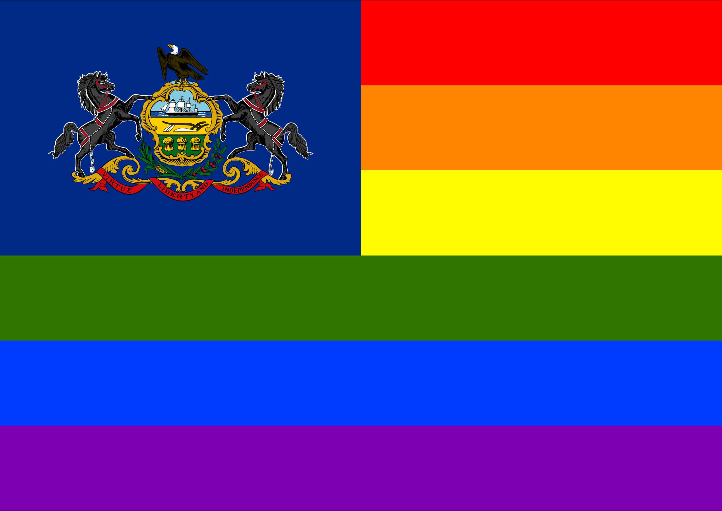 2400x1698 Rainbow Flag Pennsylvania Icons Png