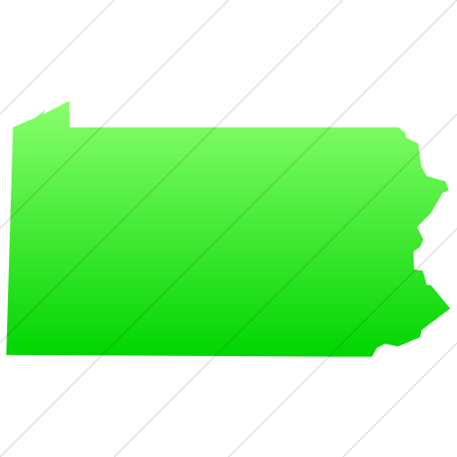 512x512 Iconsetc Simple Ios Neon Green Gradient Us States Pennsylvania Icon