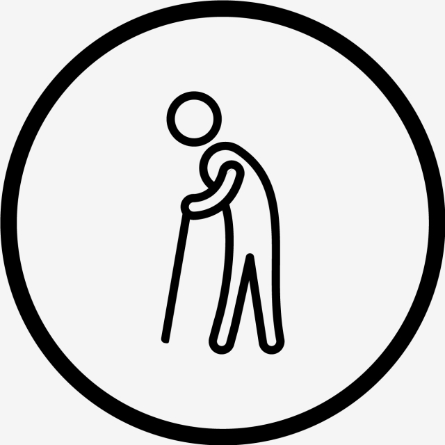 640x640 Vector Retirement Icon, Old Man, Pension, Retired Png And Vector