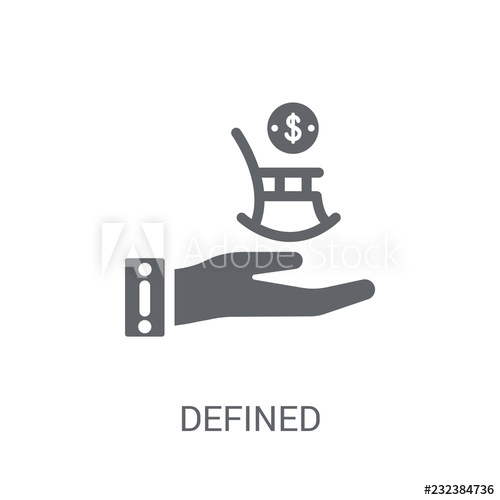 500x500 Defined Contribution Pension Icon Trendy Defined Contribution