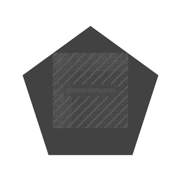 600x600 Pentagon Glyph Icon