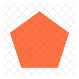 256x256 Pentagon Icon Of Flat Style