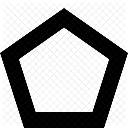 512x512 Pentagon Icon Of Line Style