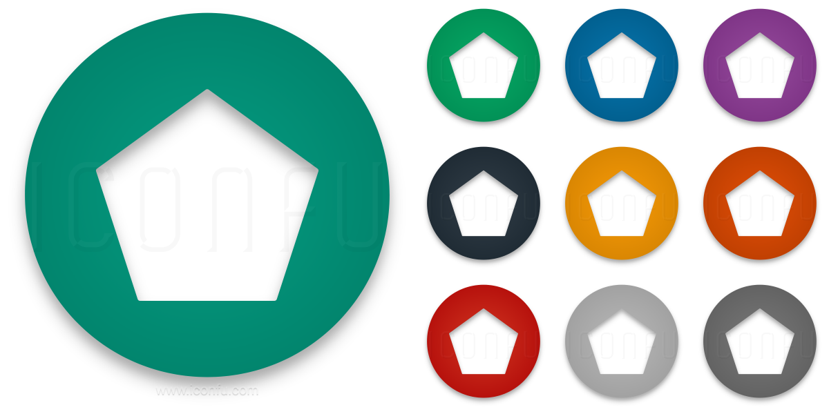 1200x600 Shape Pentagon Icon