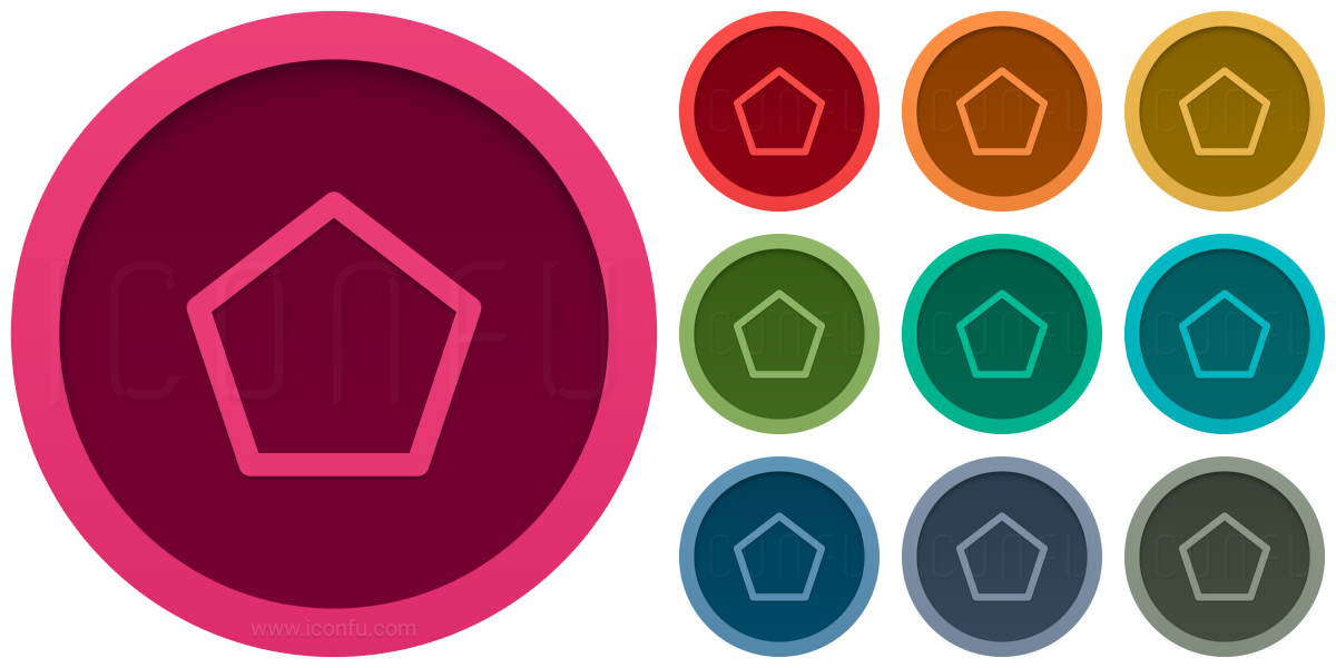 1200x600 Shape Pentagon Icon