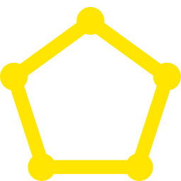 256x256 Free Yellow Pentagon Icon