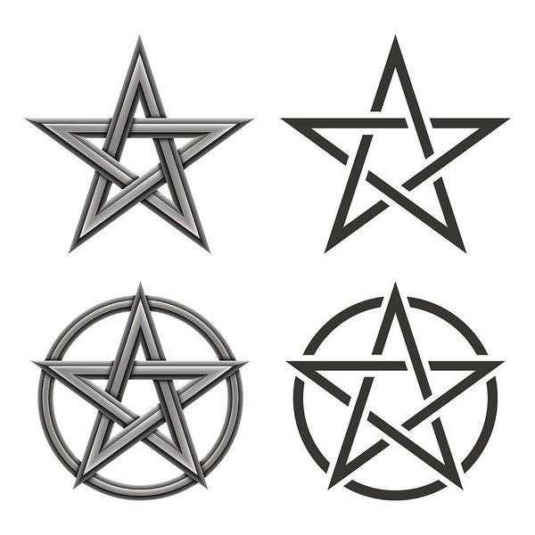 600x600 Pentagram Symbol Collection Art Print