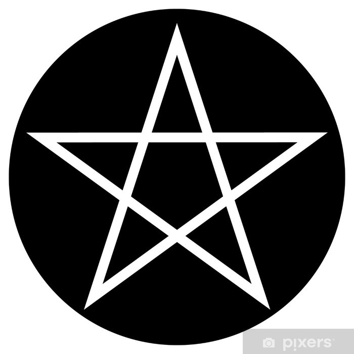 700x700 Pentagram Icon Sticker We Live To Change