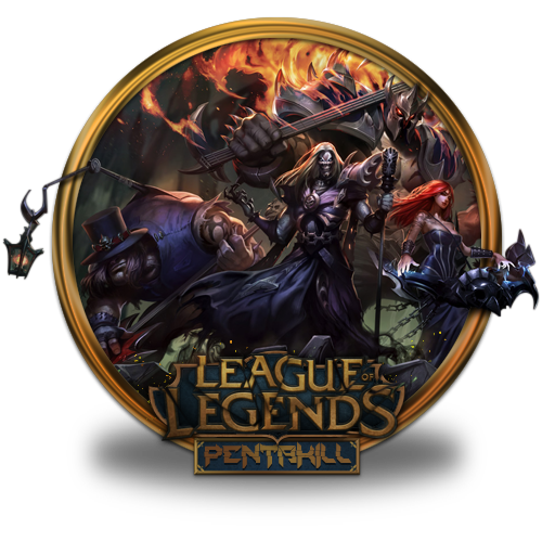 512x512 Pentakill Team Icon League Of Legends Gold Border Iconset