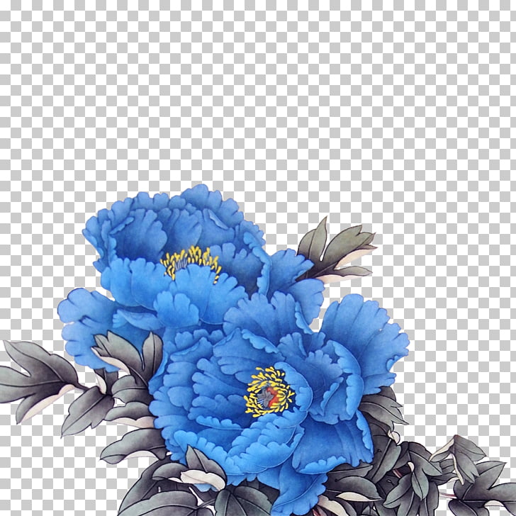 728x728 Peony Icon, Peony, Blue Peonies Illustration Png Clipart Free