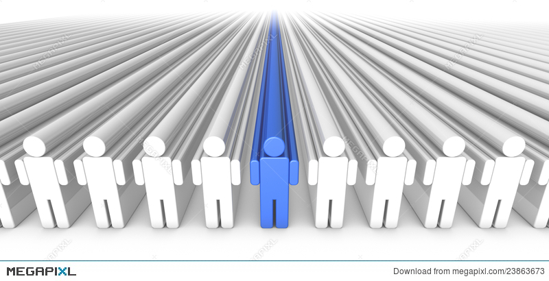800x410 Icon People Blue Person In Center Illustration