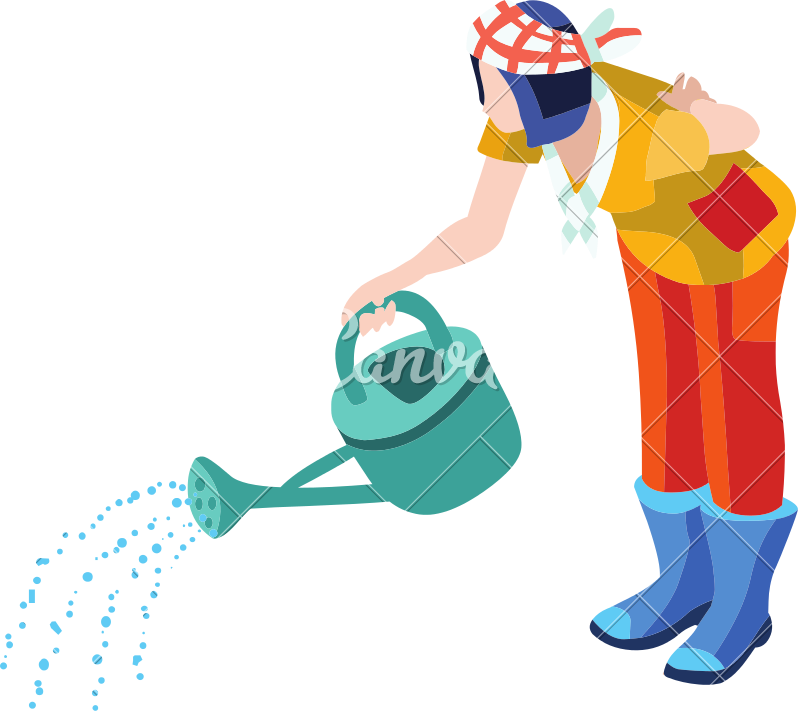 800x712 Isometric Farmer Woman People Symbol Icon Vector Set