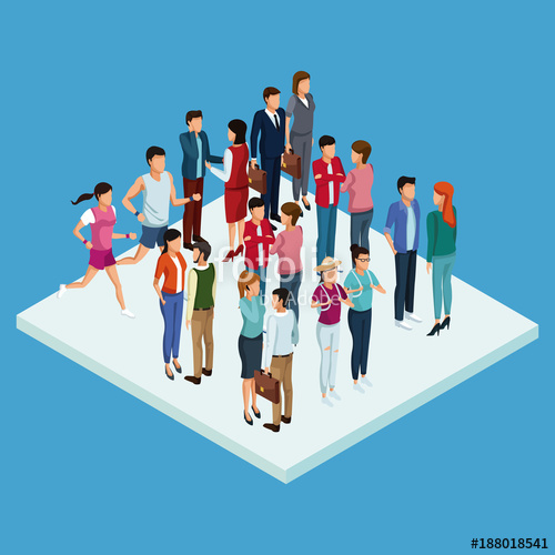 500x500 Young People Icon Vector Illustration Graphic Design Stock