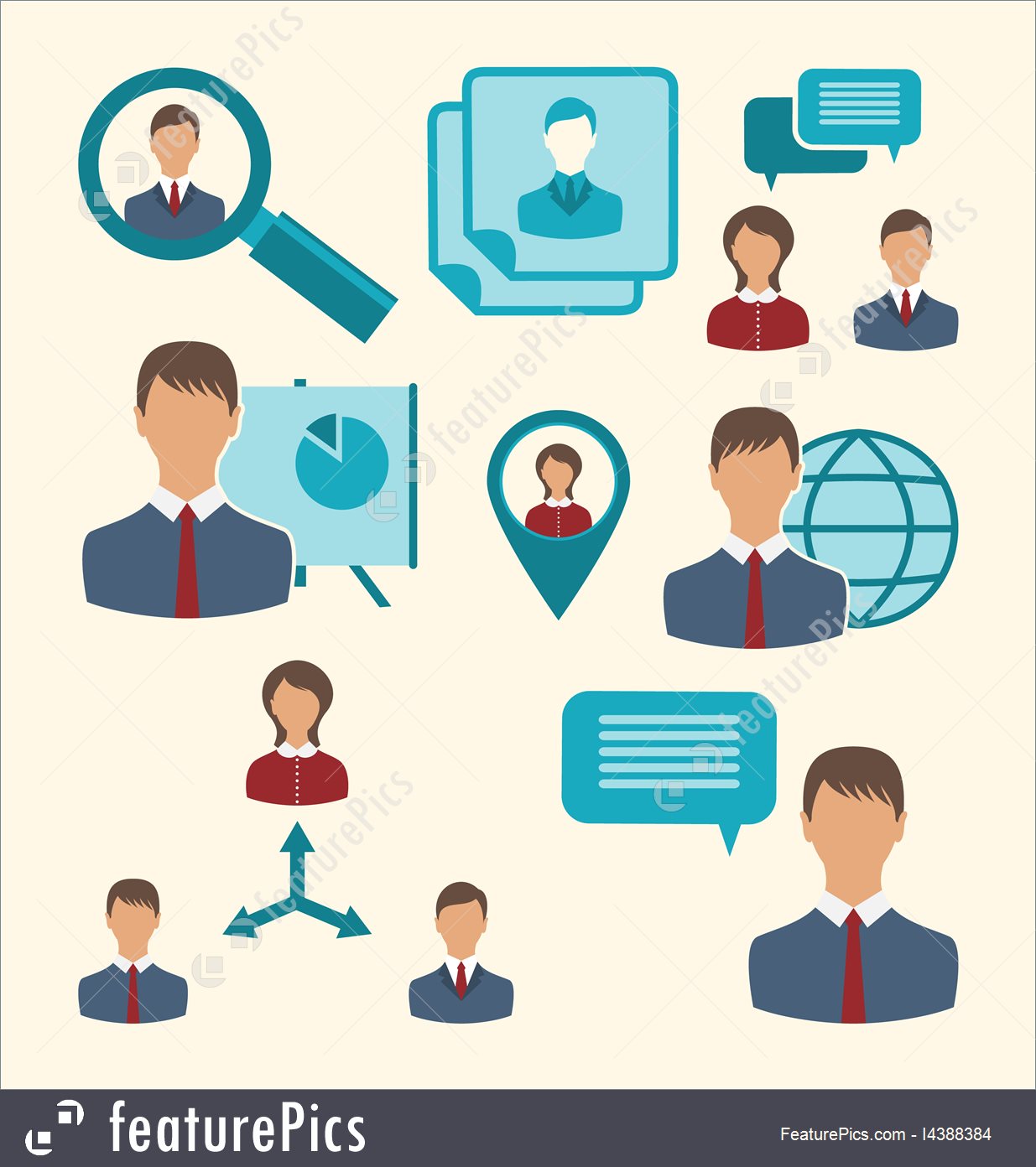 1235x1392 Emblems And Symbols Flat Icons Of Business People Showing