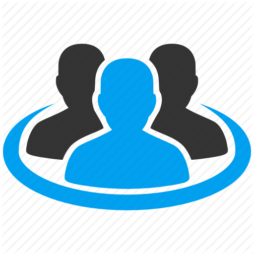 512x512 Blue People Icon Logo