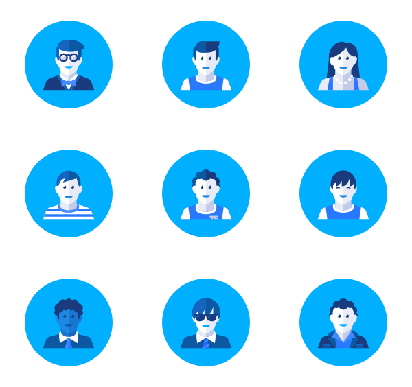 600x564 Person Circle Blue Icon Packs