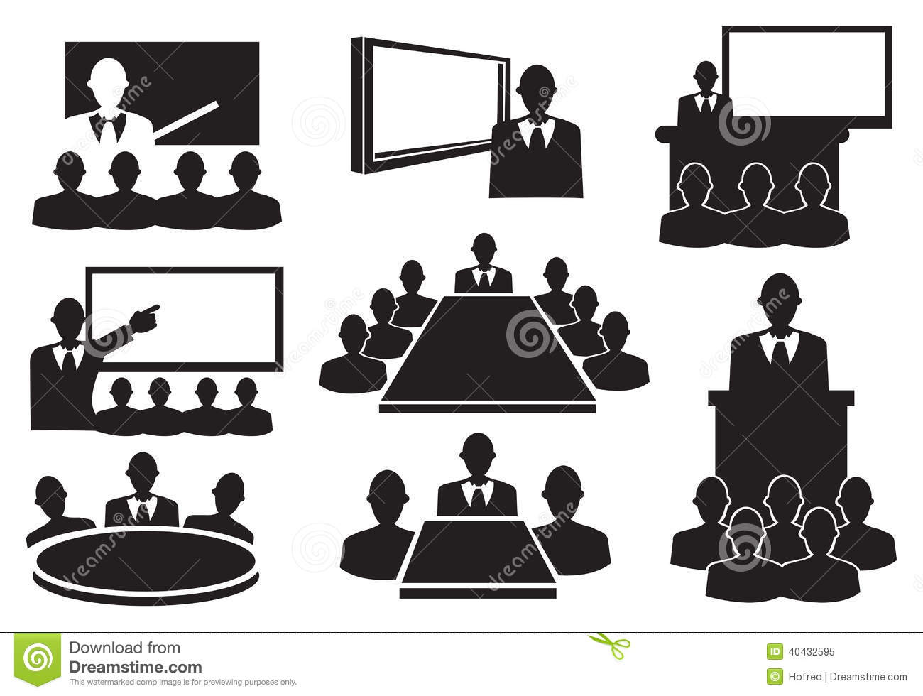 1300x980 Conference Meeting Icon Vector Images