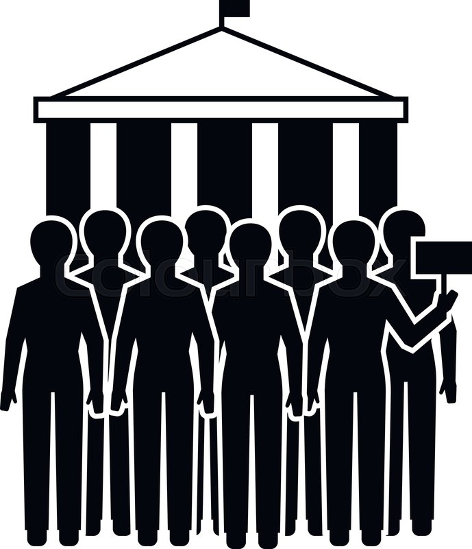 689x800 People Meeting Icon Simple Stock Vector Colourbox