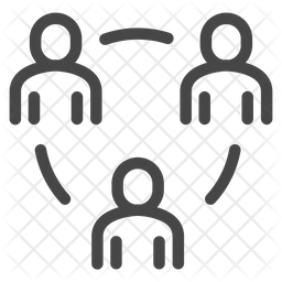 256x256 People Network Icon Of Line Style