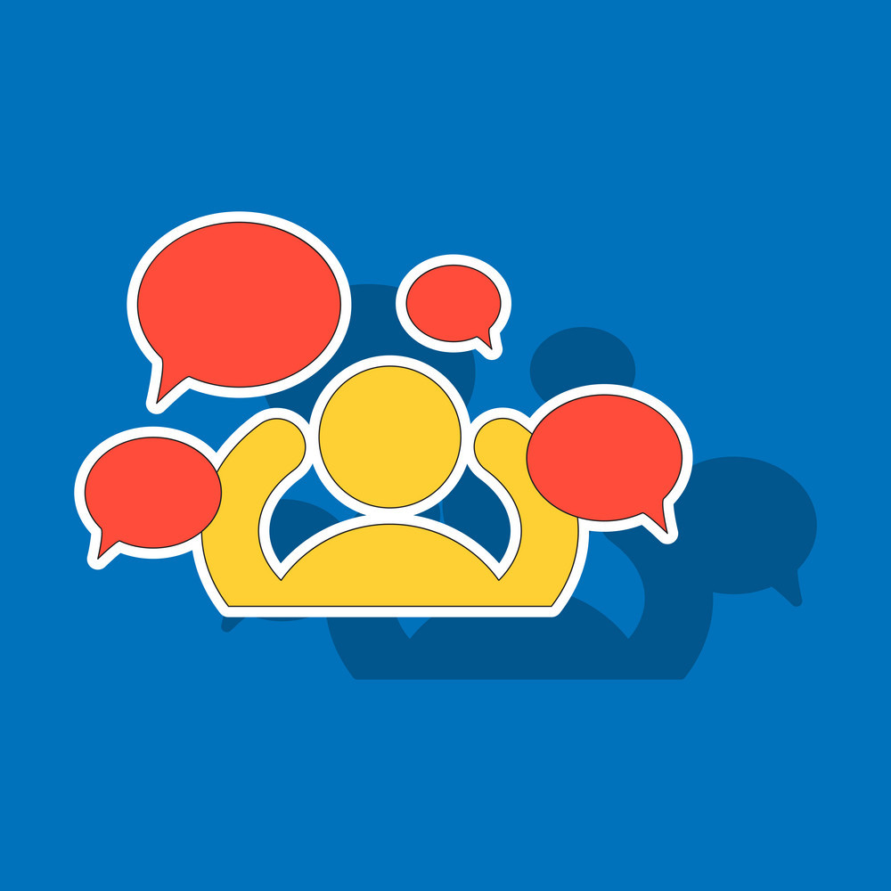 1000x1000 Sticker Social Network Icon People Network Icon Vector