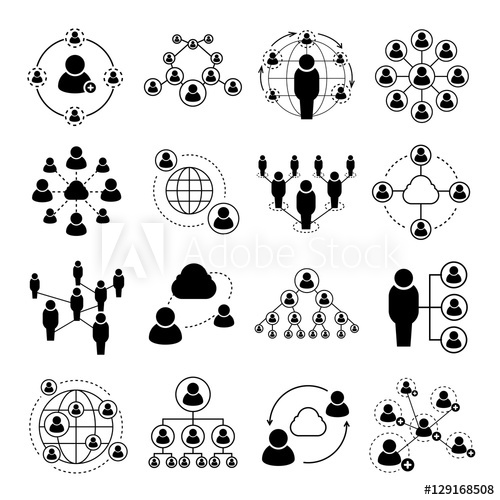 500x500 People Network Icons, Social Media Icons