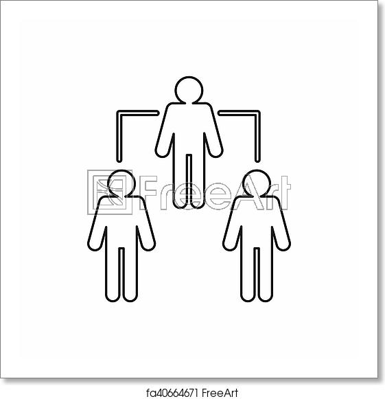 561x581 Free Art Print Of Connecting People, Social Network Icon Icon