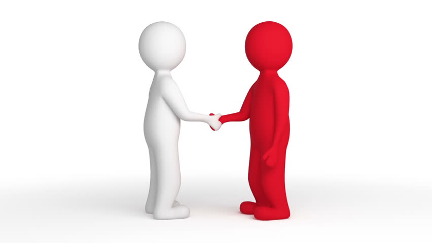 852x480 Two People Shaking Hands Stock Footage Video