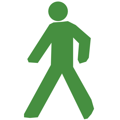 500x500 Person Walking Icon