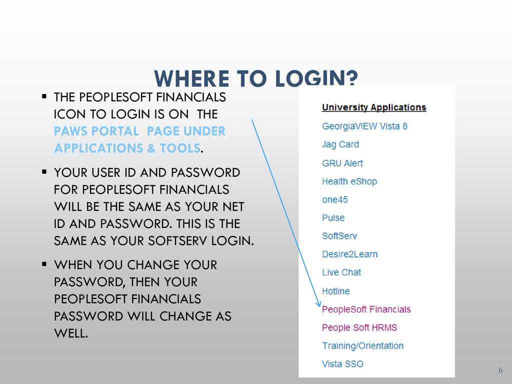 Peoplesoft Financials Basic Navigation 1024x768 Peoplesoft Financials Basic Navigation